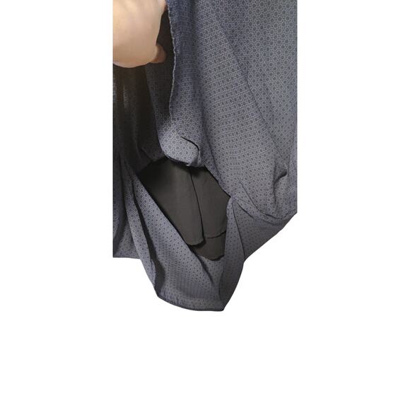 H&M Hi Lo Hem Shift Dress in Navy and Black Size 6 - Picture 7 of 10